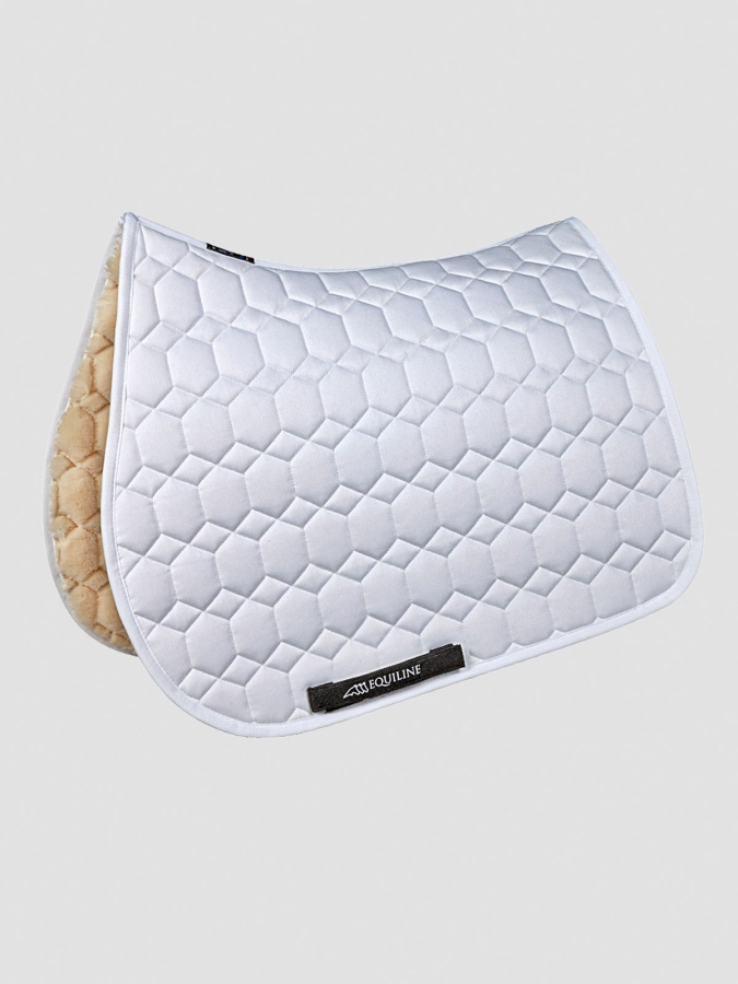 EXATRON  LAIDBACK - SOTTOSELLA CON AGNELLO ECOLOGICO A MOTIVO EXATRON BIANCO