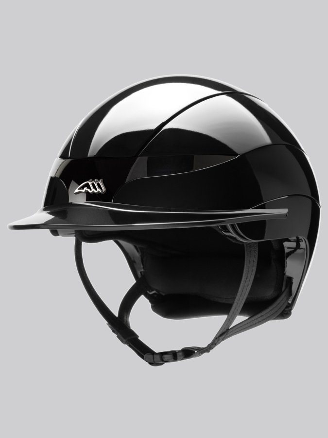 XANTO - casco standard visor nero lucido con logo metallico