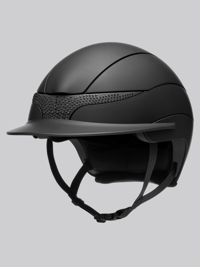 XANTO - casco standard visor nero opaco con strass