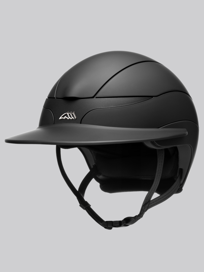 XANTO - casco sun visor nero opaco con logo metallico