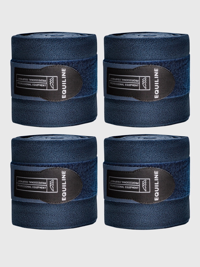 POLO - fleece bandages 4 pces blue
