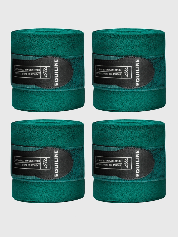 POLO - fleece bandages 4 pces green