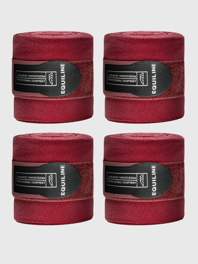 POLO - fasce da polo in pile set 4 pz bordeaux