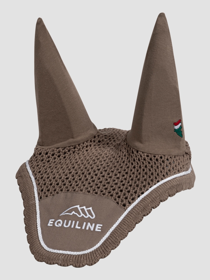 OUTLINE - horse earnet with embroidery  outline cappuccino