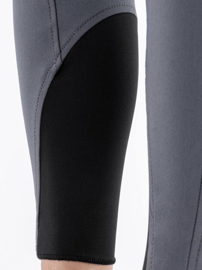 新品　BRIEFING WOMEN’S DRY PILE HIGHNECK S Grey women's full grip breeches with zipped pocket | Women's horse