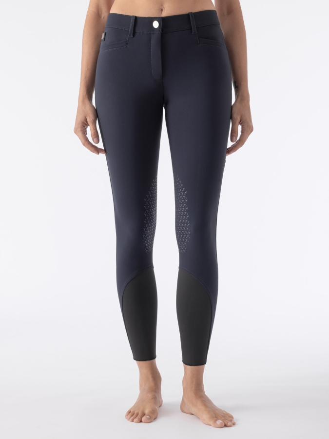 ATIRK &ndash; Pantaloni da donna B-MOVE blu con grip ginocchio