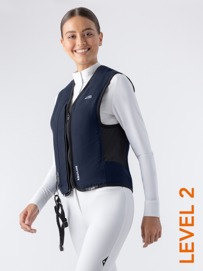BELAIR LEVEL 2 &ndash; gilet airbag unisex blu con dorsale livello 2