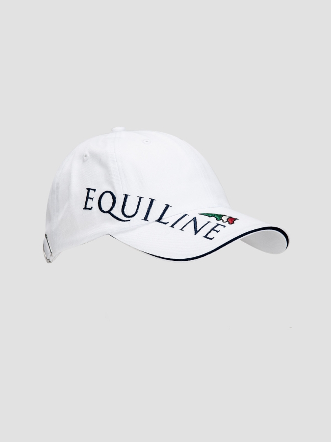 LOGO - cappellino bianco con logo tricolore