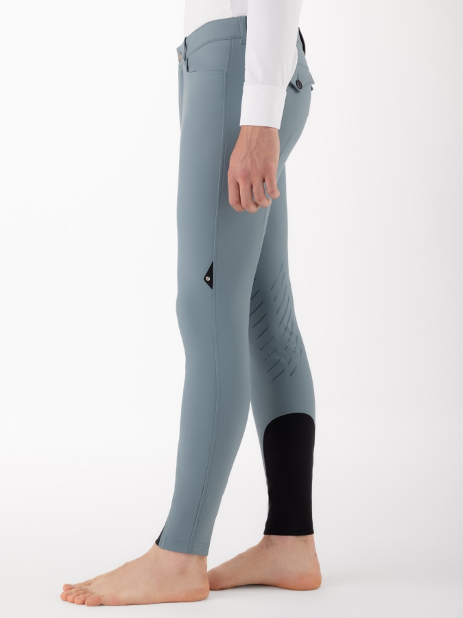 Pantalone knee grip forest green con tasca porta telefono da uomo