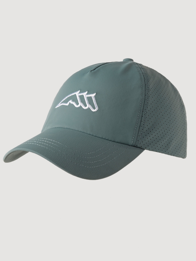Cappello unisex forest green con scritta laterale