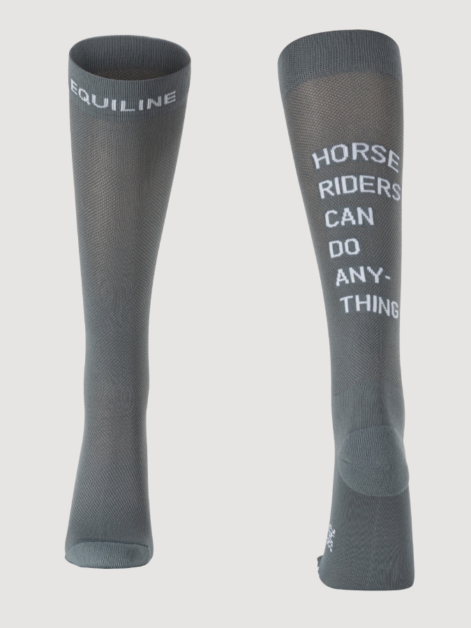 Calzini forest green con scritta sul polpaccio unisex