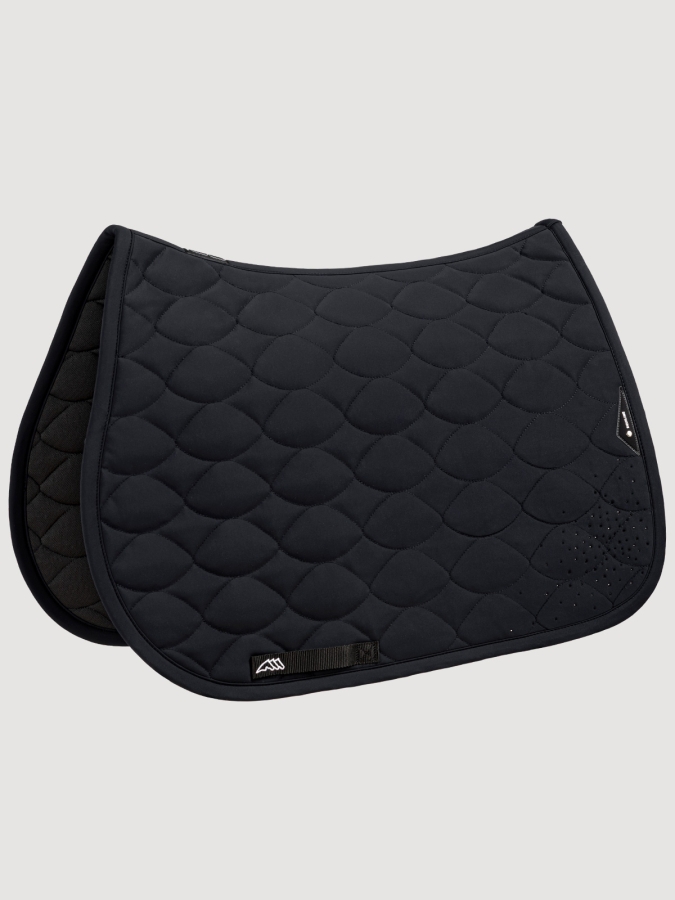 EQETECH - Sottosella nero in tessuto tecnico con strass