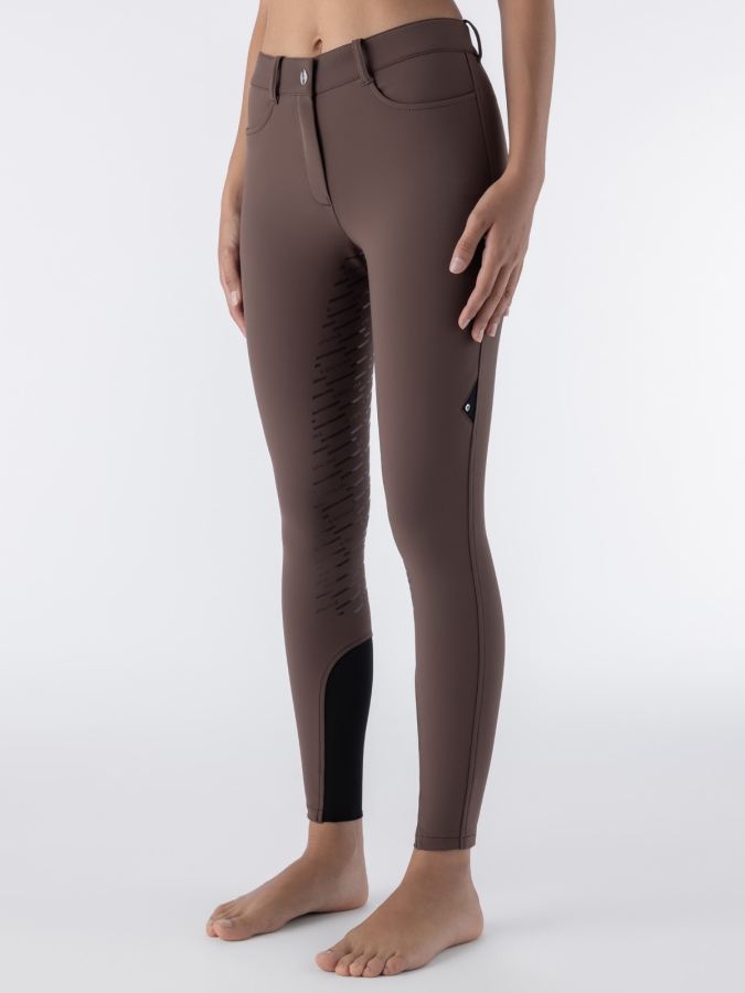 Women's full grip riding breeches in brown