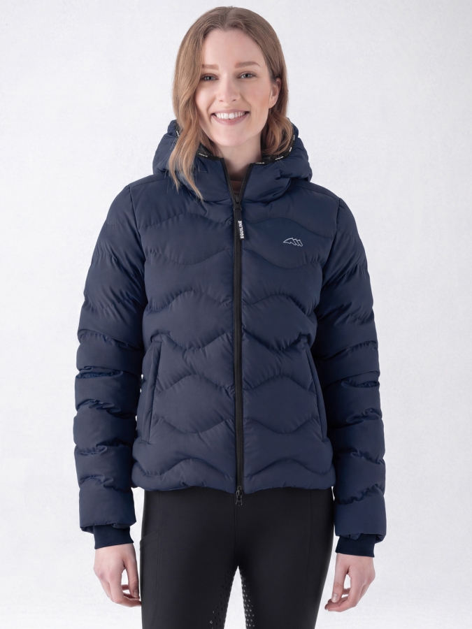 Blaue Damen-Steppjacke