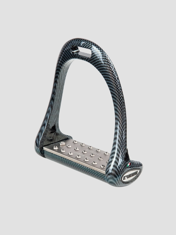 STIRRUPS SET TITANIUM PLATE 5 CM DRESSAGE CARBON FIBER