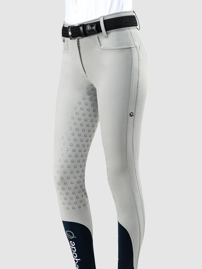 Pantalone donna grigio vita alta full grip